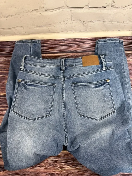 Judy Blue Medium Light Blue High Rise Skinny Fit Stretch Denim Jeans 13/31 - Picture 7 of 13